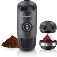 Wacaco Nanopresso Portable Espresso Maker Bundled with NS Adapter, Compact Travel Coffee Maker, Coffee Drinks on the Go