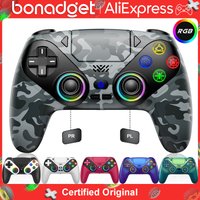Manette de jeu sans fil pour Playstation 5 PS5/PS5 Pro/Slim/PC avec effets Hall RGB, joystick de contrôle de jeu, programmation Marco/Turbo