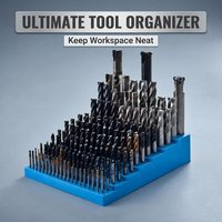187 Hole Bit Organizer Durable PP Material Professional Milling Cutter Storage Box for Workshop Accessories