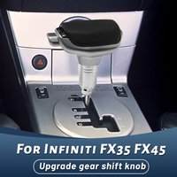Modified Leather Shift Knob Gear Handle Shifter Lever for Infiniti FX35 FX45 for Nissan Pathfinder R51 Murano Z51 Car Styling
