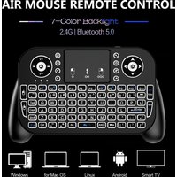 Air Mouse Remote Control V8 Mini Wireless Keyboard 2.4G Bluetooth 7 Color Backlit Portable Touchpad for Android TV Box