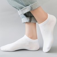 5Pairs Women's casual solid color socks,Breathable, comfortable, sweat-resistant, low-cut ankle socks,Four-season socks