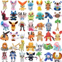 Pokemon Soft Plush Toys Raboot Lycanroc Chespin Pachirisu Exeggutor Stuffed Animal Dolls Wooloo Phanpy Celebi Fennekin Torracat