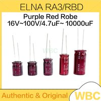 10PCS/Lot ELNA RA3/RBD Purple Red Robe 4.7uF~ 10000uF 10uF 22uF 47uF 100uF 220uF 470uF 1000uF 2200uF 4700uF 25V 35V 50V 63V