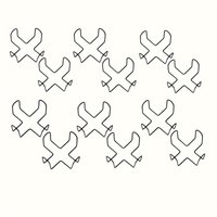12-Piece set, iron simple style Coaster Bracket kit-coaster Storage-Essential for Dining room and living room