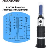 4 in 1 Car Antifreeze Refractometer Engine Battery Fluid Glycol Adblue Refractometer Glass Freezing Point Water Coolant Tester