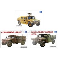 1/35 Humvee Truck Armored Carrier Assault SUV Assemble Military Chariot Model US Army Jeep Car Building Model Toy