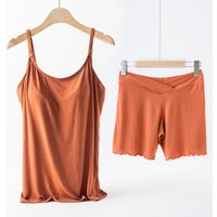 Summer Nursing Tank Camis with Pants Sleeveless Pregnancy Camisole Top Maternity Clothes Pajamas Suits Sets for Pregnant Women