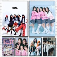 Singer I-ILLIT Poster High-definition Art Sticker Self Adhesive Waterproof Home Decoration