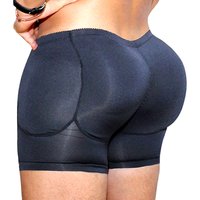 Men Padded Hip Enhancer Booty Booster Molded Boyshort Shapewear Underwear Boxer Man Tuck In Hip Pads Butt Lifter Shorts Gym Wear