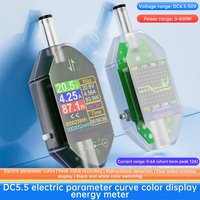 DT550 DC 4.5–50 V 0–6 A Digital Voltmeter, Ammeter and Wattmeter; Multifunctional Tester with DC 5.5 × 2.5 mm connector