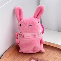 Keychain Bag Plush Coin Purse Charm Cartoon Doll Bag Protective Case For Bluetooth Earphone Storage Bag Cute Gift Creative Gift