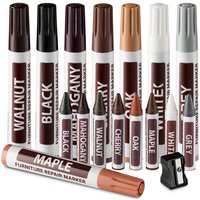 6-21Pcs Furniture Touch Up Kit Markers Markers Crayons Filler Sticks Paint Pen Wooden Damaged Scratch Repair Pens