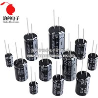 Aluminum Electrolytic Capacitor 10V 16V 25V 35V 50V 400V 450V 470UF 100UF 220UF 330UF 470UF 680UF 1000UF 47UF 10UF 22UF 0.47UF