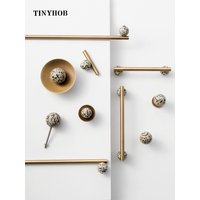 Uchwyty Tinyhob Nordic Art / Uchwyty i gałki z kamienia naturalnego i brązu, uchwyty do szuflad, gałki do szafek kuchennych, okucia meblowe