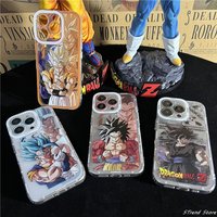 Cartoon Dragon Ball Gogeta Vegetto Phone Case for iPhone 11 12 13 14 15 16 17 Pro Max Plus Mini Son Goku 4 16plus Soft Cover
