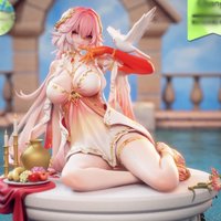 (In Stock) (W_5897) 1/7 Game Character Changli Wuthering Waves Unpainted Unassembled Garage Kit White Resin Model Kit