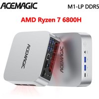 ACEMAGIC M1 Mini PC AMD Ryzen 7 6800H(8C/16T, up to 4.75Ghz)Mini Computers 4K Triple Display BT5.2/WiFi 6