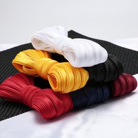 10mm x 10Yards Satin Bias Tape, 4-Fold Iron Free Fabric Ribbon for Garment Collar Trim, Cheongsam Edging Home Textile Sewing Acc