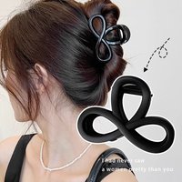 Solid Hollow Bow Hair Claws For Women Girls Sweet Hair Ornament Back Head Hair Clips Headband Fashion Hair Accessories
