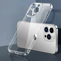 Clear Case For iPhone 13 14 15 16 Pro Max Plus Silicon Soft Cover For iPhone 11 12 Pro Max 12 Mini Xr Xs X Phone Shell Case