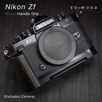 Professional Wooden Grip for Nikon ZF Camera - Anti-Slip & Shockproof Design for DSLR/Mirrorless
