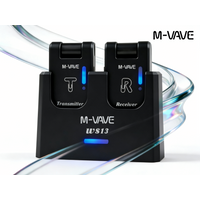 M-VAVE WS13 5.8GHz Wireless Audio Transmitter and Receiver with Charging Case Rechargeable for Guitar Bass and Video Recording