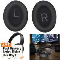 1 Pair Replacement Foam Ear Pads Protein Leather Ear Pads Cushions Ear Cups Cover Repair Parts for Bose QC45 QuietComfort 45