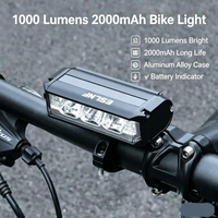 ESLNF Bike 1000 Alloy Highlight LED Lumen Headlight Front Bicycle Rechargeable USB Handlebar Waterproof Aluminum Mtb Light