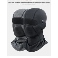 AliExpress NONE Thermal Winter Motorcycle Balaclava Mask Warm Mask Thickened Fleece Outdoor Sports Cycling Ski Men’s Face Mask Fleece Scarf Cap