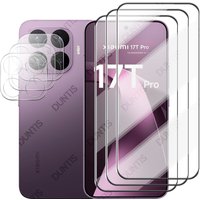 9H Tempered Glass for Xiaomi 17T / 17T Pro 2.5D Screen Protector & HD Back Camera Lens Film Anti-Scratch Protective Accessories