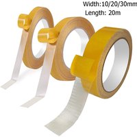Ruban adhésif Double face en tissu, 20M, robuste, sans résidus, pour tapis, pour vêtements, carrelage en bois dur, Linoléum, facilement amovible