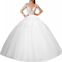 4/6/8 Layers Tulle Crinoline Skirt Hoopless Petticoat Underskirt for Bridal Wedding Dresses