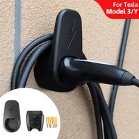 Car Charging Cable Organizer for Tesla Model 3 Y Accessories Wall Mount with Chassis Bracket Connector Bracket Charger Holder