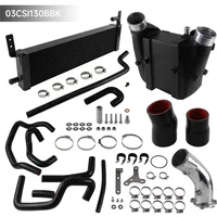 For Audi B9 B9.5 RS4/RS5 F5 EA839 2.9T Performance Bar & Plate Enlarged Radiator & Air-to-Water Intercooler Hose Kit