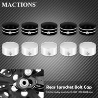 Motorcycle Rear Sprocket Flat Bolt Cap Cover Kit For Harley Touring FLHR 19-Up Sportster XL883 2004-22 Softail Fatboy FXBB 93-17