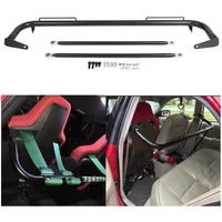 9" Stainless Steel Racing Safety Seat Belt Chassis Roll Harness Bar Rod (Red Black Blue)