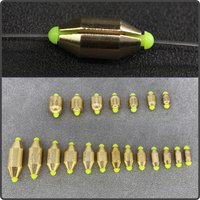 5Pcs Hollow Fast Copper In-Water Long Shot Abo Counterweight Rock Fishing Open Copper Pendant Rappelling Fishing Accessories