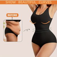 1pc Seamless Bodysuit for Women - Waist & Tummy Control, Full Body Shaper, Sleeveless Tank Top Jumpsuit, Body Shaping Bodysuit|