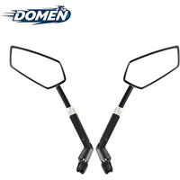 DOMEN Bicycle Rearview PA Adjustable Telescopic Wide-Angle Mirror Road Bike Handlebar 360° Rotate RearView Mirrors Bike Accessor