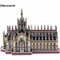 Microworld 3D Metal Puzzle Milan Cathedral Building Models Kits DIY Laser Cut Assembled Jigsaw Toy Birthday Gifts For Teen Adult
