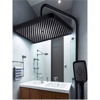 Household Pressurized Showerhead, Large Panel Overhead Spray Rainfall Shower with Universal Fit for Bathroom