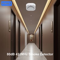 Capteur d'alarme de fumée de Protection incendie sans fil 433MHz, détecteur d'alarme pour systèmes d'alarme de sécurité domestique RF GSM