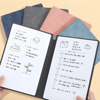 Portable A5 Leather Whiteboard Notebook, Reusable Memo Pad Weekly Planner, Stylish Organizer for Office & Daily Planning