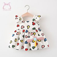 2 Teile/satz Süße Herz Baby Mädchen Kinder Kleidung Sommer Kleinkind Kleid Für Mädchen Dünne Baumwolle Kinder Kostüm Anzug 0 Bis 3 Y senden Taschen