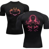 Men's Compression Shirt Workout Anime Jujutsu Kaisen Sport Quick Dry Tight Gym TShirts Fitness Elasticity Tops Tee Summer Male