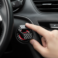 New Car Engine Start Stop Switch Button Cover Decorative Auto Accessories Push Button Sticky Cover Car Interior Car-Styling