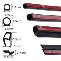 P Z D Shape Type 1 Meter Car Door Seal Strip EPDM Rubber Noise Insulation Anti-Dust Soundproof Car Seal Strong Adhesive Tape