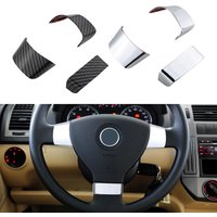 3pcs Car Steering Wheel Decoration Cover Trim Sticker Fit for Volkswagen VW Golf 5 MK5 Passat B6 Jetta Tiguan 2007-2011