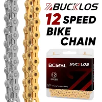 BUCKLOS 12 Speed Bicycle Chain 126 Links Stainless MTB Chain 12S Universal Road Mountain Bike Chain Durable Bicycle Parts